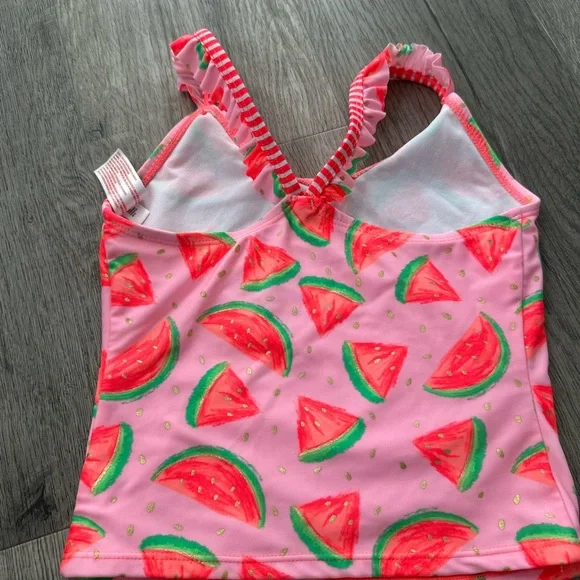 Cat & Jack Pink Watermelon Swimsuit - Picture 3 of 5